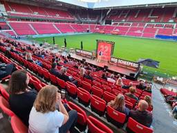 Rob Scheepers in het Philips Stadion (foto: Noël van Hooft)