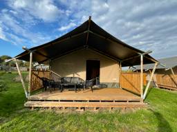 Een luxe kampeertent in Rucphen