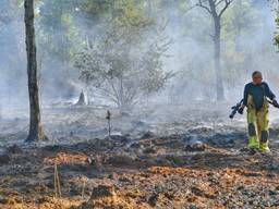 Een rokend deel van de Cartierheide (foto: Rico Vogels/SQ Vision Mediaprodukties).