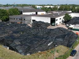 De kunstgrasmattenberg bij TUF in Dongen (foto: Jan Peels).