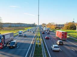 De A58 als de weg niet is afgesloten (archieffoto: Gijs Franken).