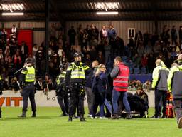 Politie en EHBO hebben hun handen vol aan de fans (foto: Hans van der Valk/Orange Pictures).