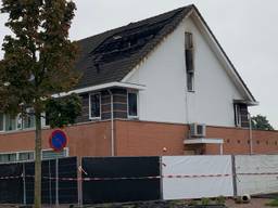 Het huis in Schijndel waar de brand woedde (foto: Eva de Schipper).