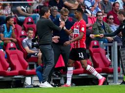 Cody Gakpo werd tegen Feyenoord na een uur gewisseld (Foto: OrangePictures)