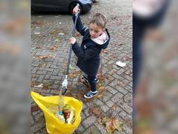 Vik in actie op straat. (Foto: Kim Kuijpers)