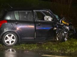 De wagen waarmee het ongeluk werd veroorzaakt (foto: Gabor Heeres/SQ Vision).