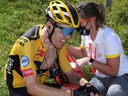 Steven Kruijswijk gevallen in de Dauphiné.