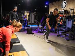 In sportschool The Upper Club in Roosendaal wordt er zaterdag weer druk getraind.