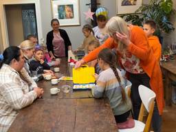 De opvang van Leon en Deborah. (foto: Omroep Brabant)