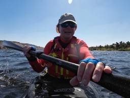 Rob in volle vaart 1000 kilometer over de Nijl