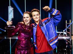 Jasmijn en Sep vertegenwoordigden Nederland op het Junior Eurovisie Songfestival (foto: AVROTROS).