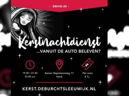 Ondanks lockdown toch drive-in-kerkdiensten in Hank.