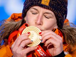 Ireen Wüst is moe maar tevreden de dag na het behalen van haar zesde gouden Olympische medaille.