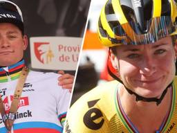 Mathieu van der Poel en Marianne Vos (foto's: Omroep Brabant).