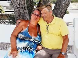 Een gelukkig moment samen: Anita en Emile op Curaçao (privéfoto).