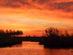 Een wonderschoon begin van de dag in Heesbeen. (Foto: Lida Verkade)