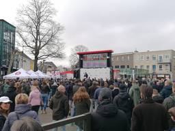 Een bijeenkomst van FvD in Oss in februari 2021.