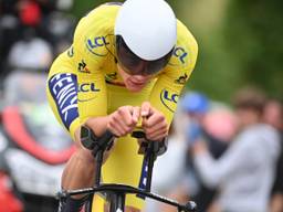 Mathieu van der Poel verrast in tijdrit (Foto: ANP). 