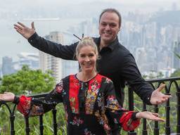 Frans en Mariska Bauer in China (foto: AVROTROS).