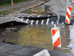 Een groot sinkhole in Tilburg 