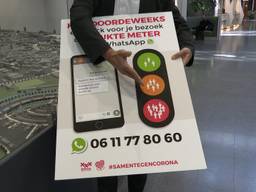 De Drukte Meter meldt per WhatsApp of je veilig kunt winkelen in de binnenstad van Breda. (foto: Raoul Cartens)