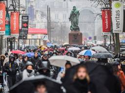 Drukte in het centrum van Antwerpen (foto: ANP).