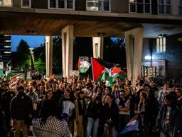 Pro-Palestijnse betoging bij de Tilburg University