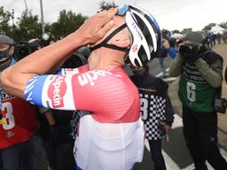 Mathieu van der Poel na zijn overwinning (foto: ANP).