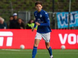 Teun van Grunsven tijdens de wedstrijd in Velsen (Foto: Orange Pictures).