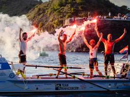 Vlnr: Leon, Tom, Maarten en Mark (Foto: World's Toughest Row).