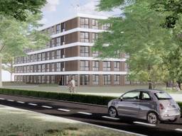 Impressie van de tijdelijke woningen die in Tilburg worden gebouwd. (foto: gemeente Tilburg)