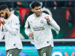 Ricardo Pepi opende de score bij PSV tegen NEC (foto: Broer van den Boom/Orange Pictures).