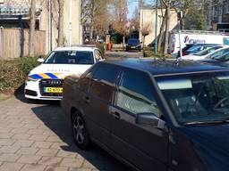 De auto belandde in een tuin (foto: politie).