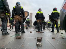 Ravage op het 18 Septemberplein (foto: René van Hoof)