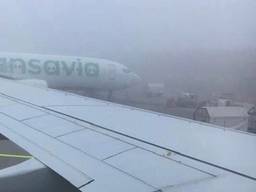 mist op Eindhoven Airport (archieffoto)