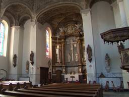 De kerk vlak voordat deze werd leeggehaald in 2020 (foto: Archief Omroep Brabant).