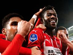 Ibrahim Sangaré, regelmatig de gevierde man bij PSV (foto: ANP 2021/Olaf Kraak).