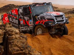 Janus van Kasteren won in januari 2023 de Dakar Rally (foto: ANP).