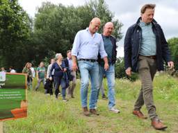 Wandelen in het groen, op een bedrijventerrein. (foto: Collin Beijk)