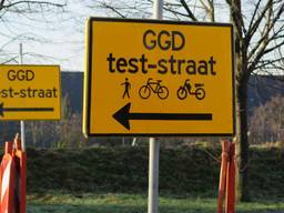 Een GGD-coronateststraat (foto: Joris van Duin)