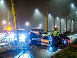 BMW crasht na politieachtervolging