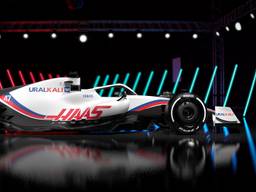 De nieuwe auto van het Uralkali Haas Formule 1 Team