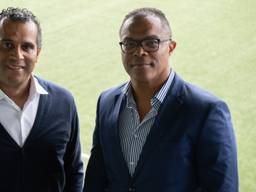 Assistent-trainer Ulrich Landvreugd (links) en David Nascimento, de nieuwe trainer van FC Den Bosch.