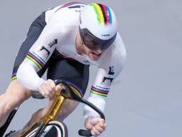 Harrie Lavreysen in actie (archieffoto: Dick Soepenberg/Orange Pictures).