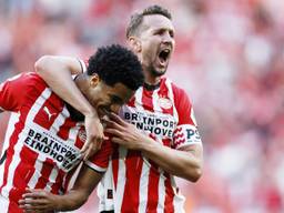 Malik Tillman, belangrijk en geliefd bij PSV. (Foto: ANP 2025/Koen van Weel)