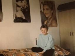 Erik is al van kinds af aan superfan van Madonna (privéfoto), dit waren zijn eerste posters.
