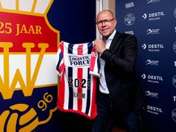 Fred Grim bij zijn presentatie als trainer van Willem II (foto: OrangePictures).