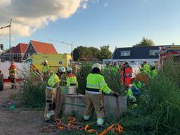 Diverse hulpverleners zijn ter plaatse. (Foto: Bart Meesters / SQ Vision)