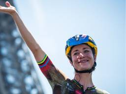 Marianne Vos tijdens een eerdere etappe van de Tour (foto: ANP).