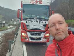 Vrachtwagenchauffeur Martijn Lutkemeijer uit Helmond.